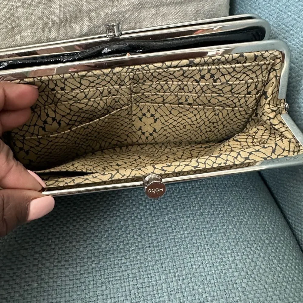 HOBO Black Lauren Clutch-Wallet